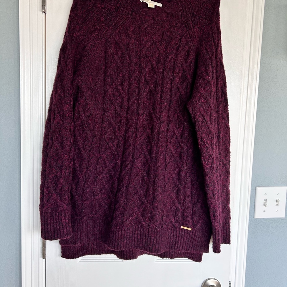 KORS Michael Kors Purple Crew Neck Sweater